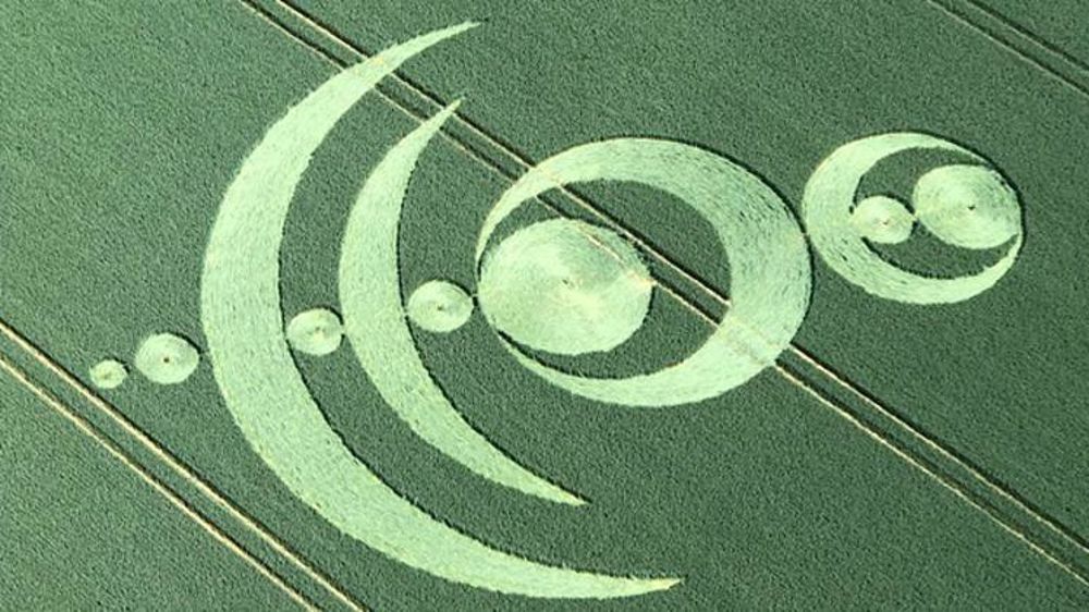 Crop-circle de Baillet-en-France. © Facebook Aéroclub Les Ailerons d’Enghien-Moisselles